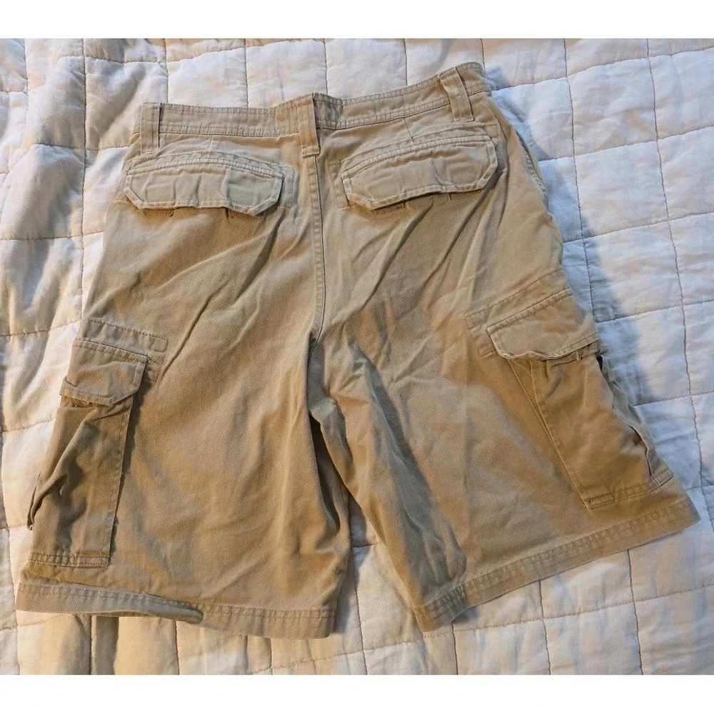 VTG Y2K Aeropostale Heavyweight Cargo Shorts Skater Paratrooper‎ Mens 29 Tan